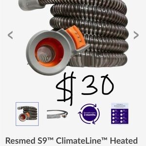 ResMed ClimateLine Heated Hose - Gray and Orange